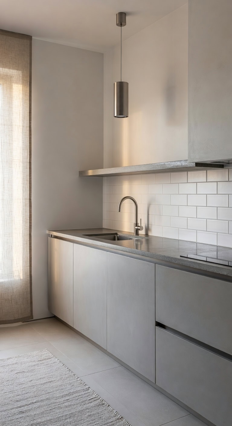 sculpted raw industrial yet warm