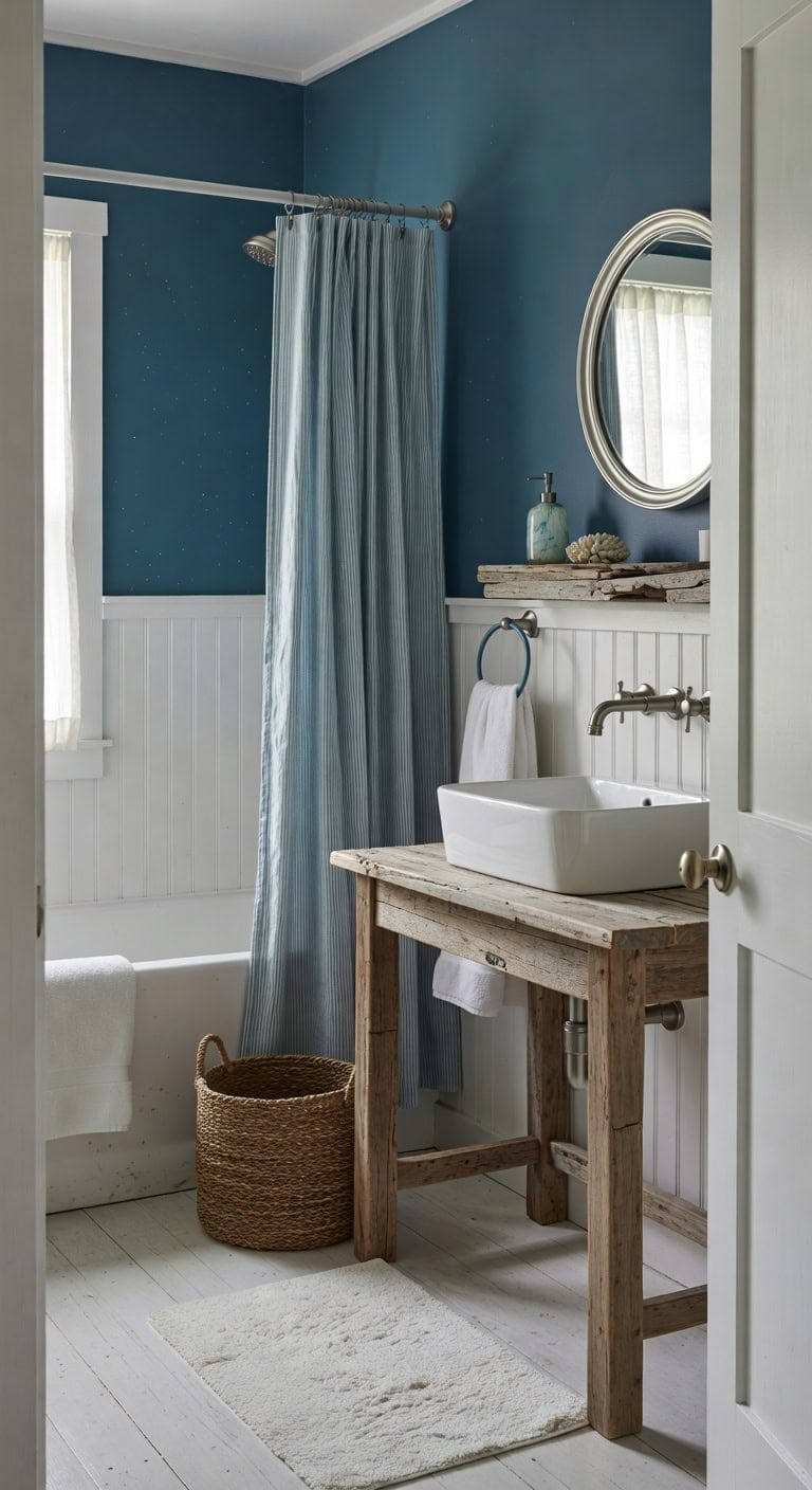 sea blue coastal bath retreat