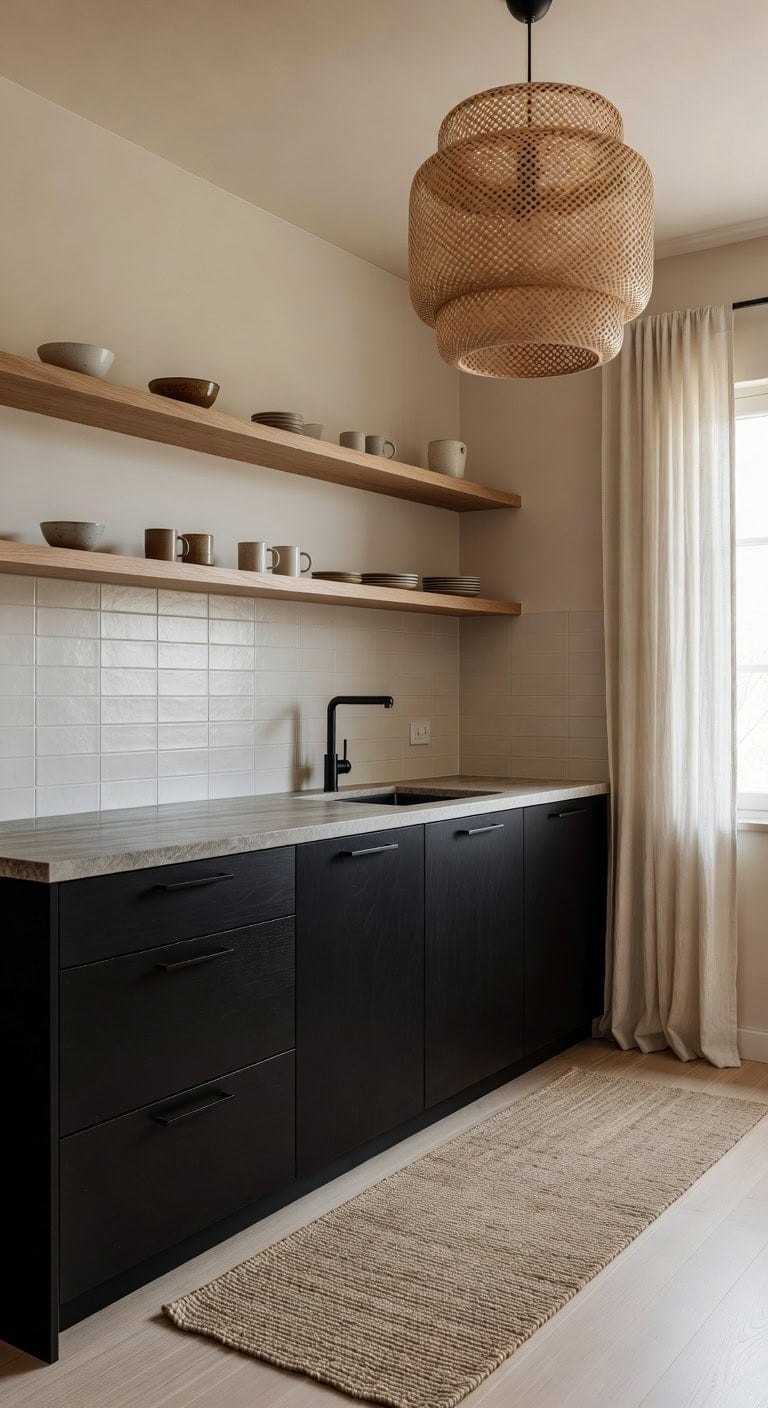 serene japandi kitchen design transformation