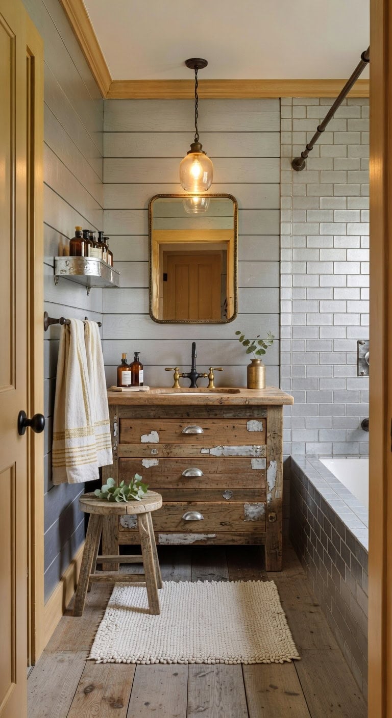silver patched rustic farmhouse retreat