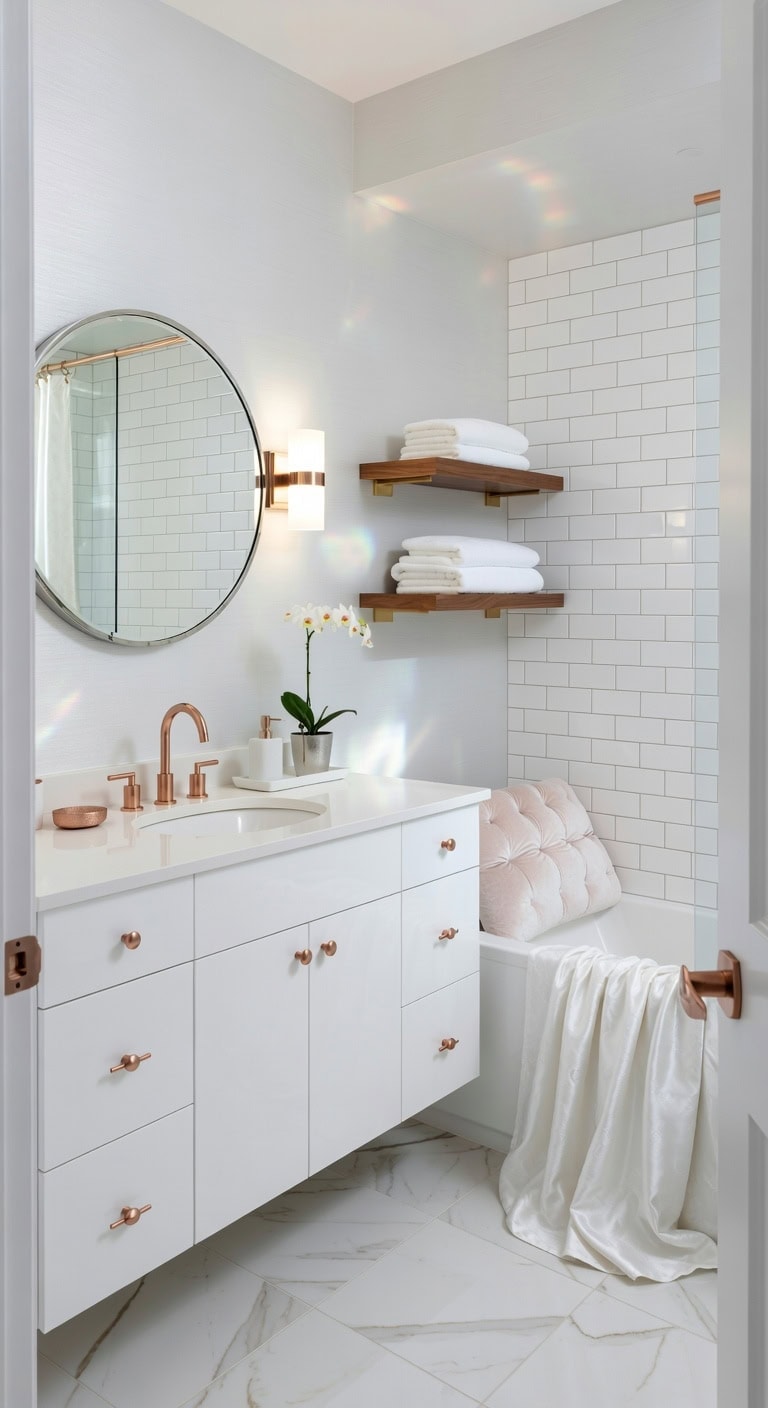 soft glam rose gold retreat