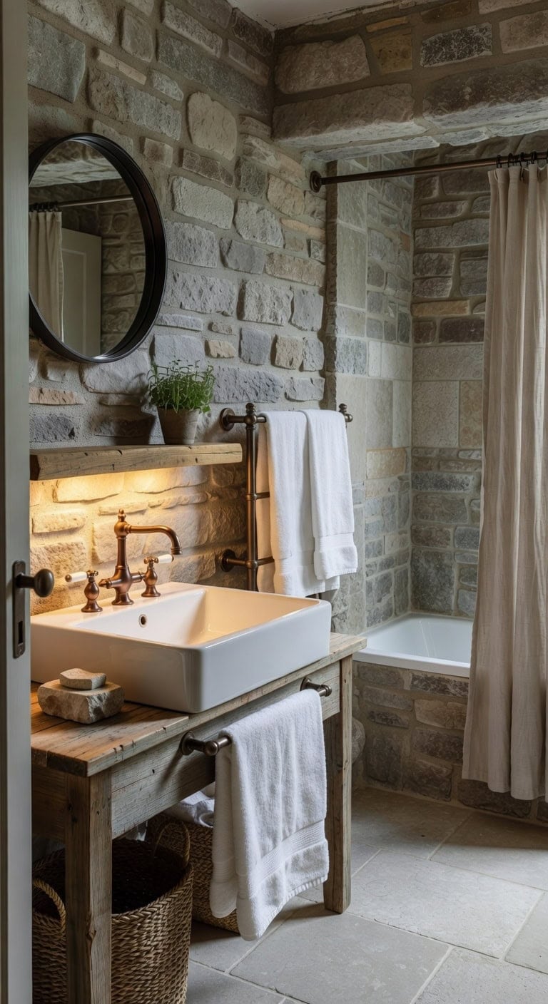 soft stone cottage bathscape