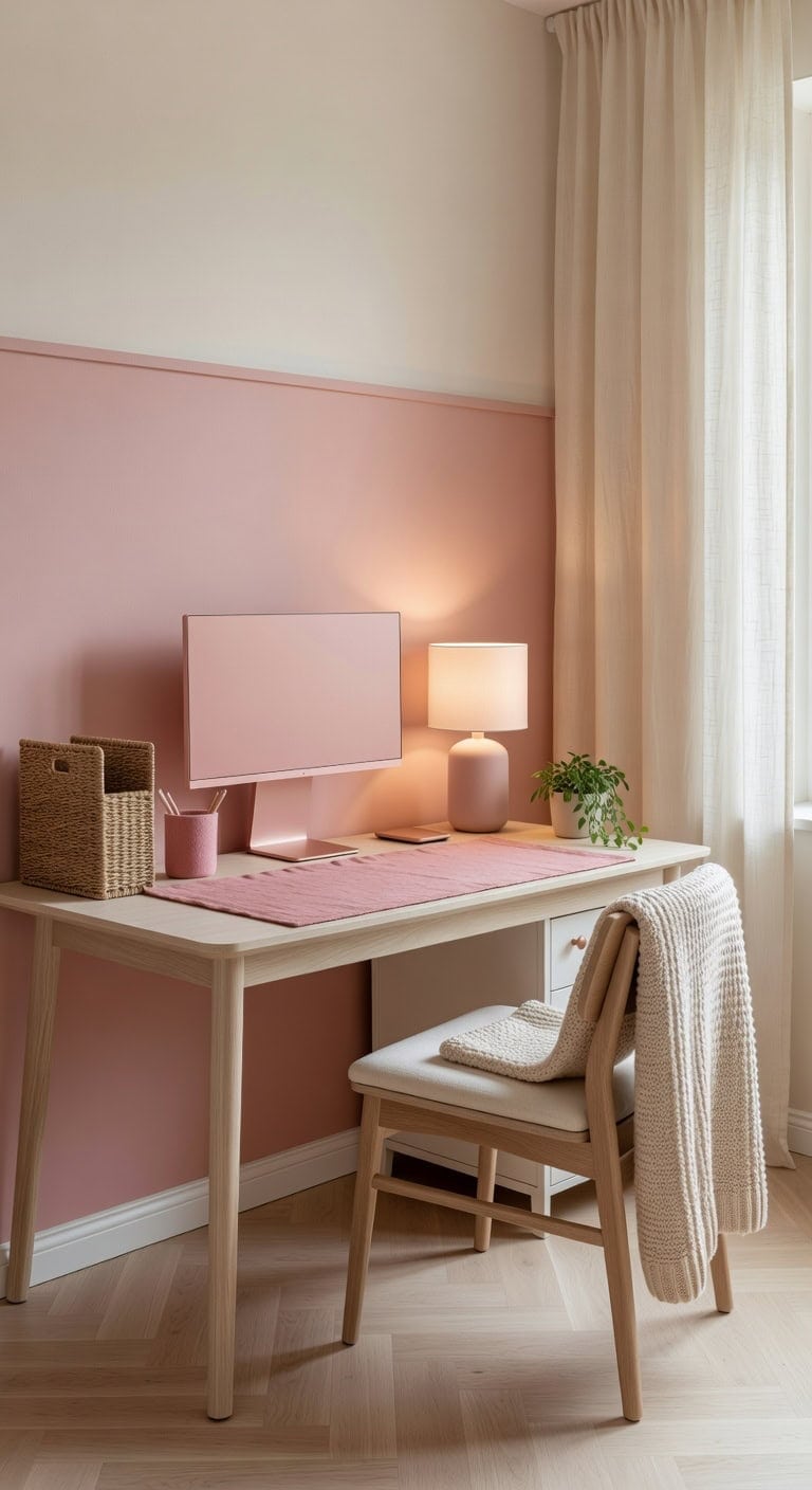 sophisticated simplicity color blocked accent wall
