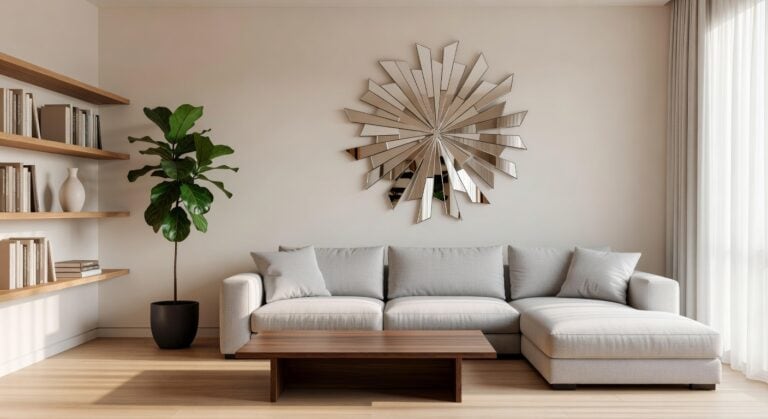 starburst abstract geometric wall decor