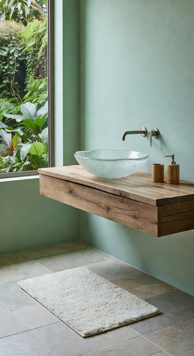 stone basin bathroom character