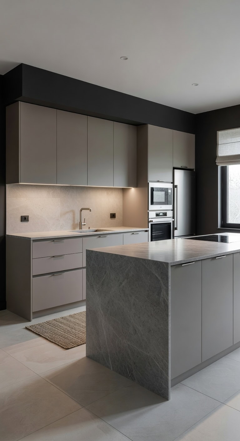 streamlined entertainer s kitchen with minimalist aesthetic