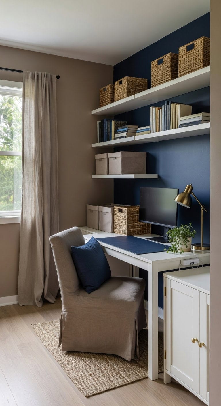 stylish home office on a budget