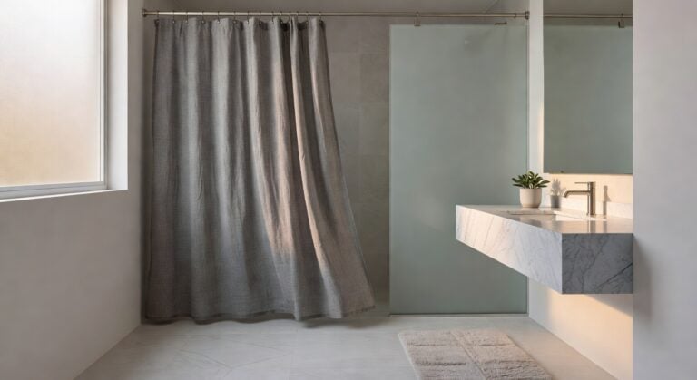 stylish stone gray linen curtains