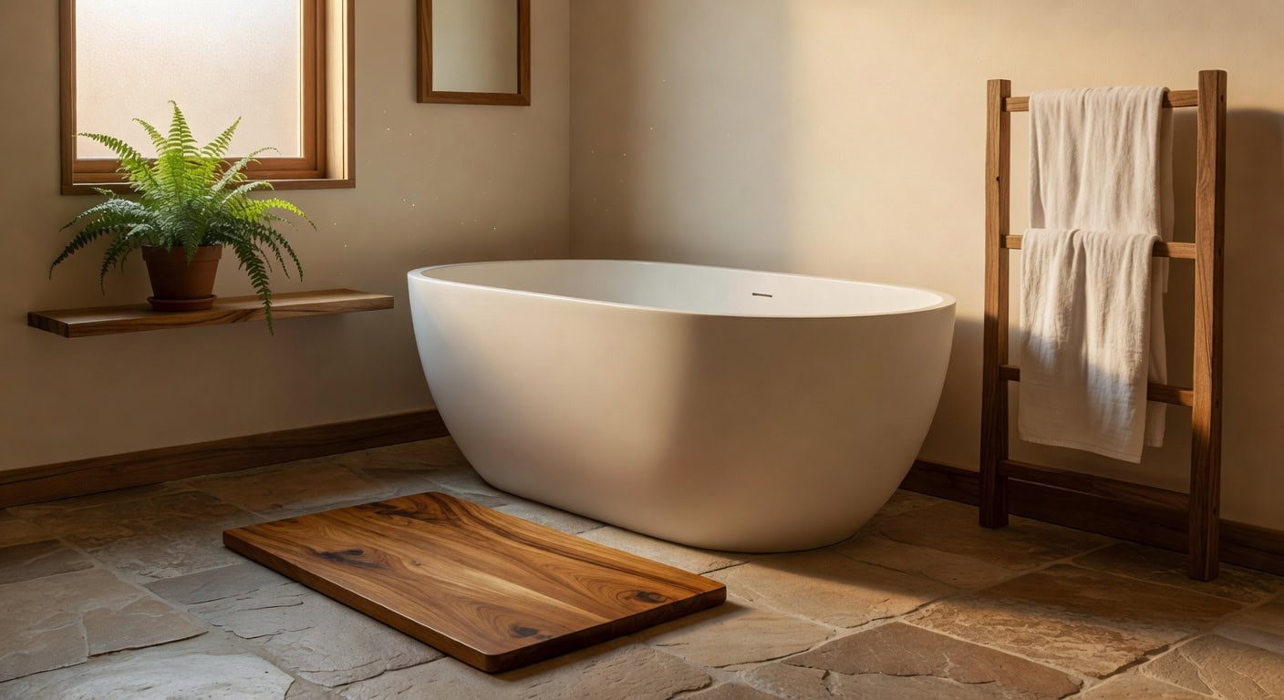 teak wood bath mats essentials