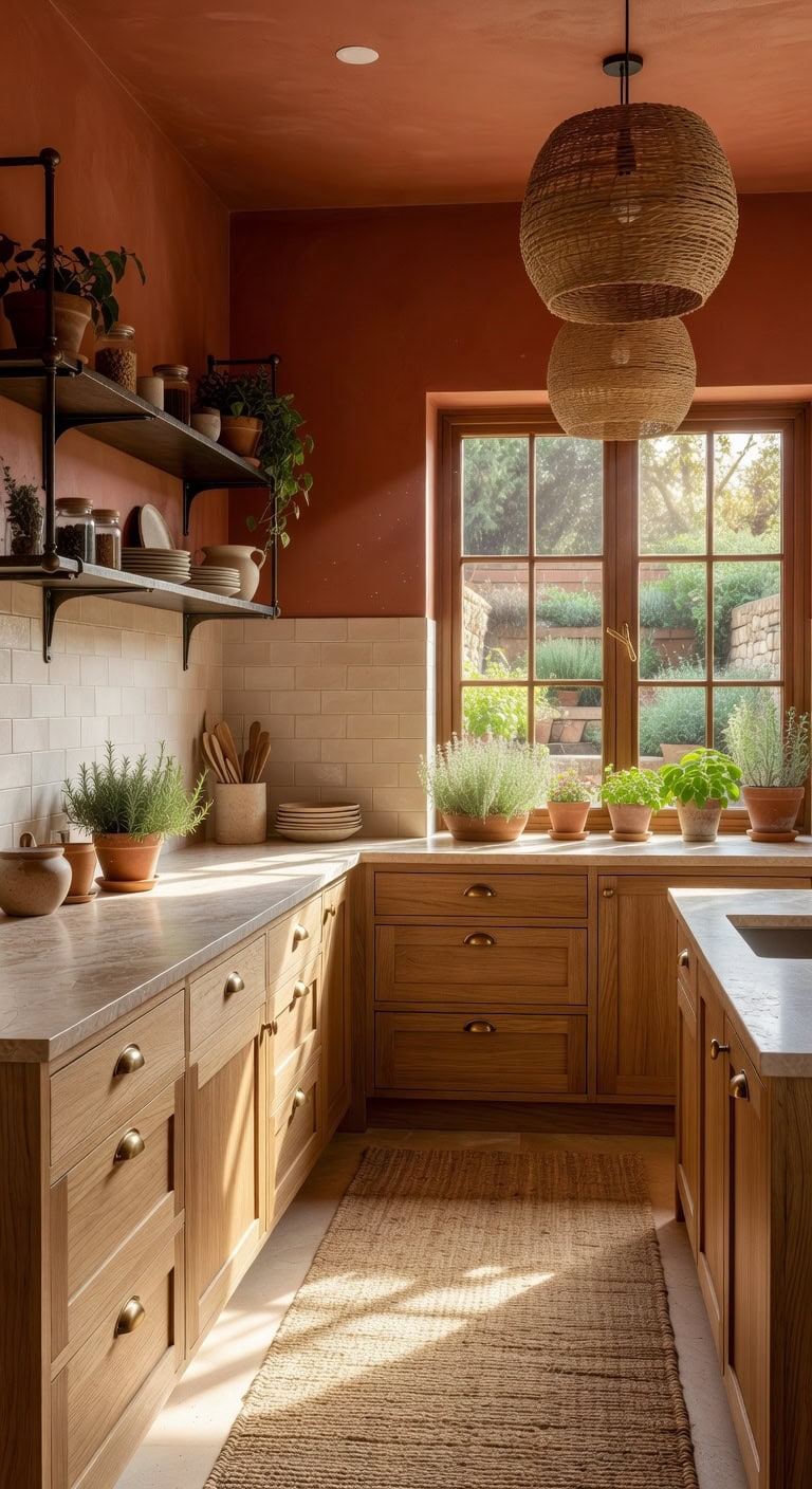 terracotta kitchen cabinets captivating design ideas