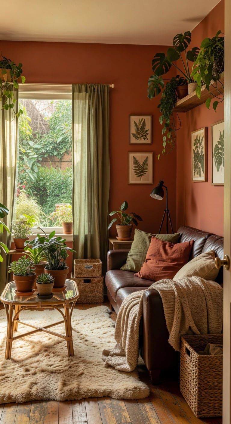 terracotta urban jungle retreat