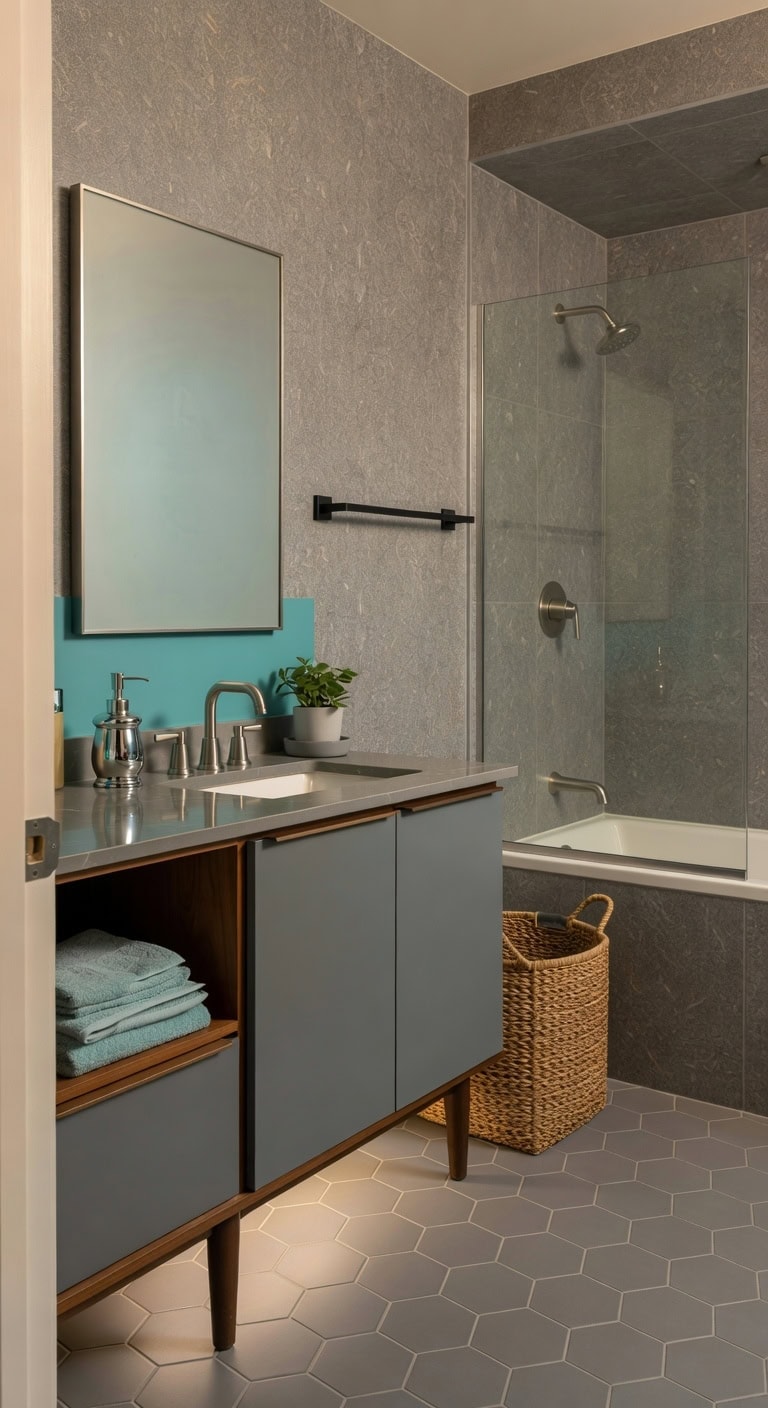 textured grey midcentury sanctuary
