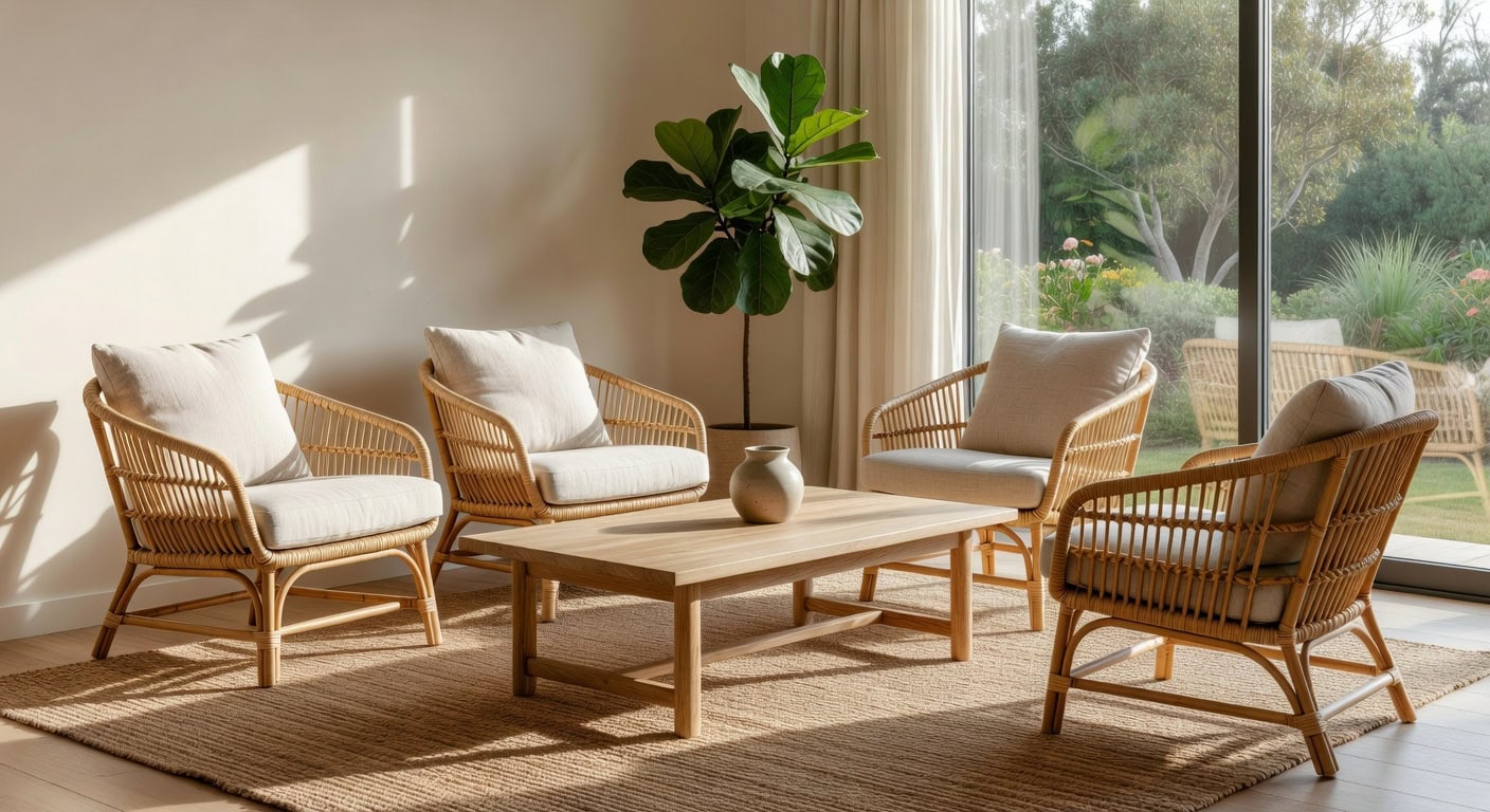 tight smooth comfortable sustainable rattan chairs