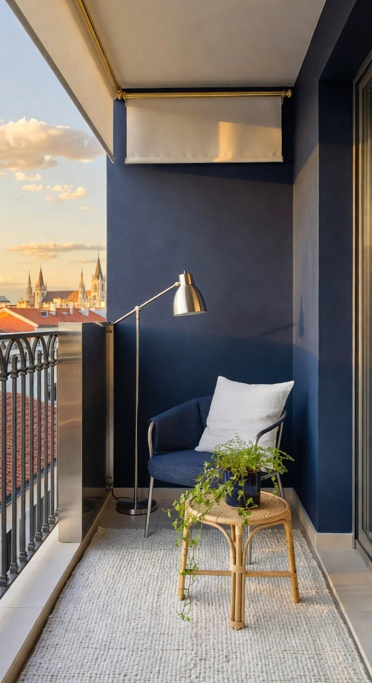 tiny brass pull down shade