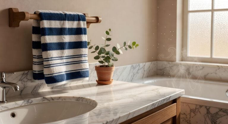 top rated navy towel sets