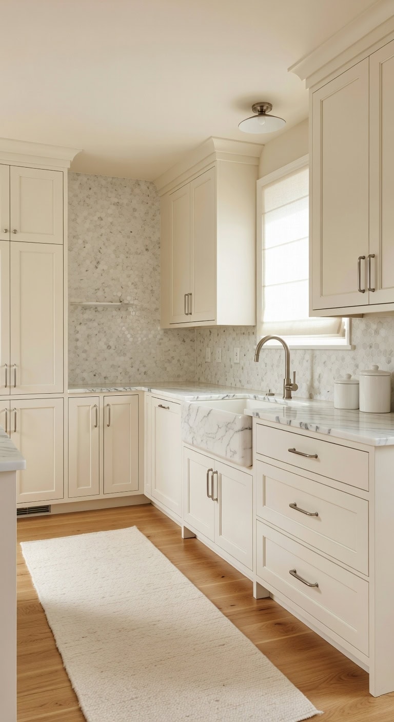 tranquil layered collected kitchen sanctuary