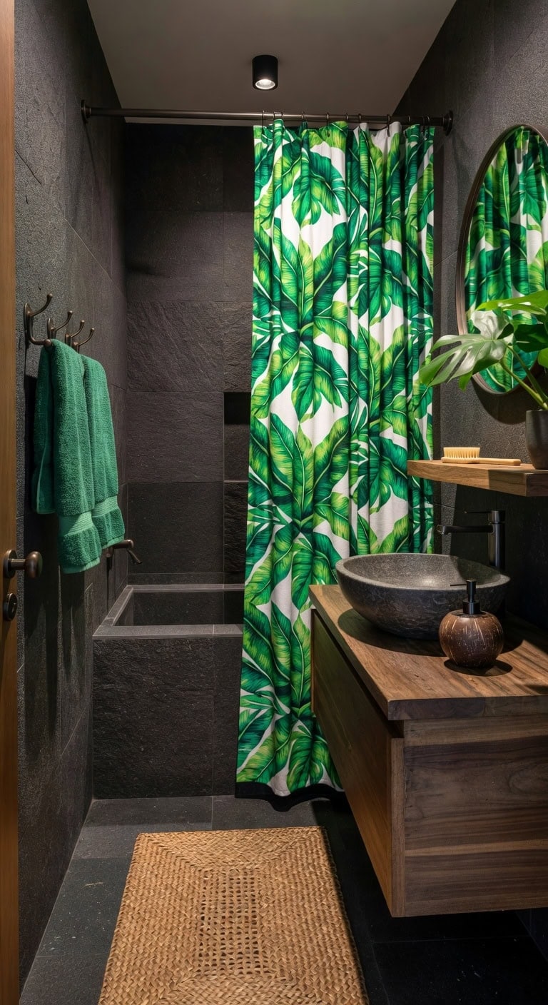 tropical basalt jungle bath