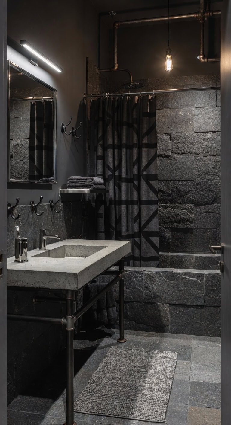 urban industrial concrete countertop