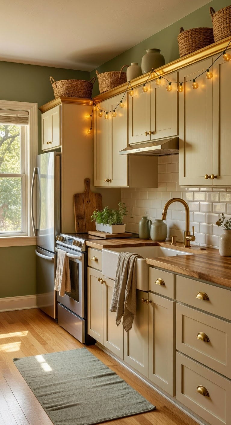 versatile seasonal kitchen cabinet decor