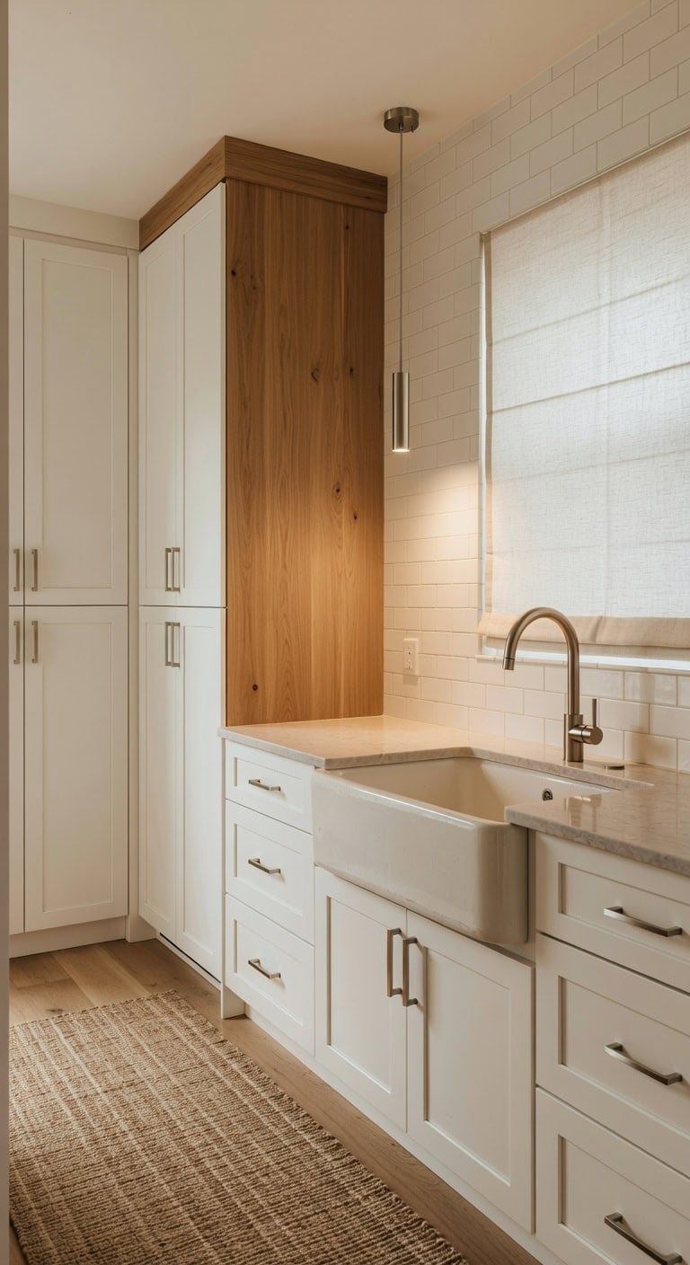 vertical storage maximizes kitchen space