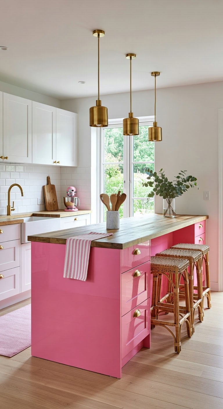 vibrant dynamic kitchen island statement piece