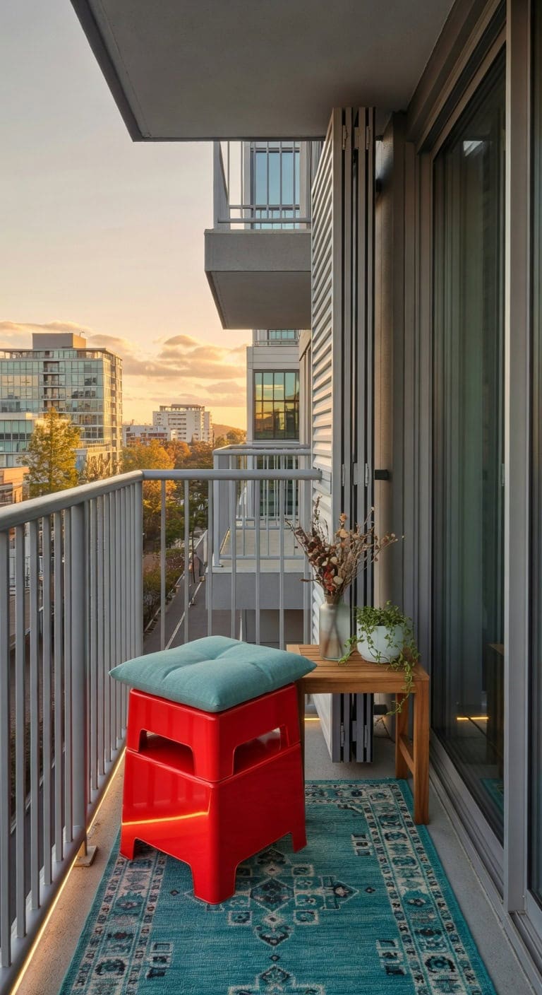 vibrant stackable red cube