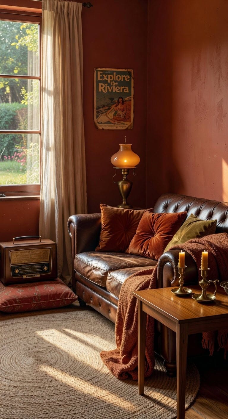 vintage eclectic cozy living