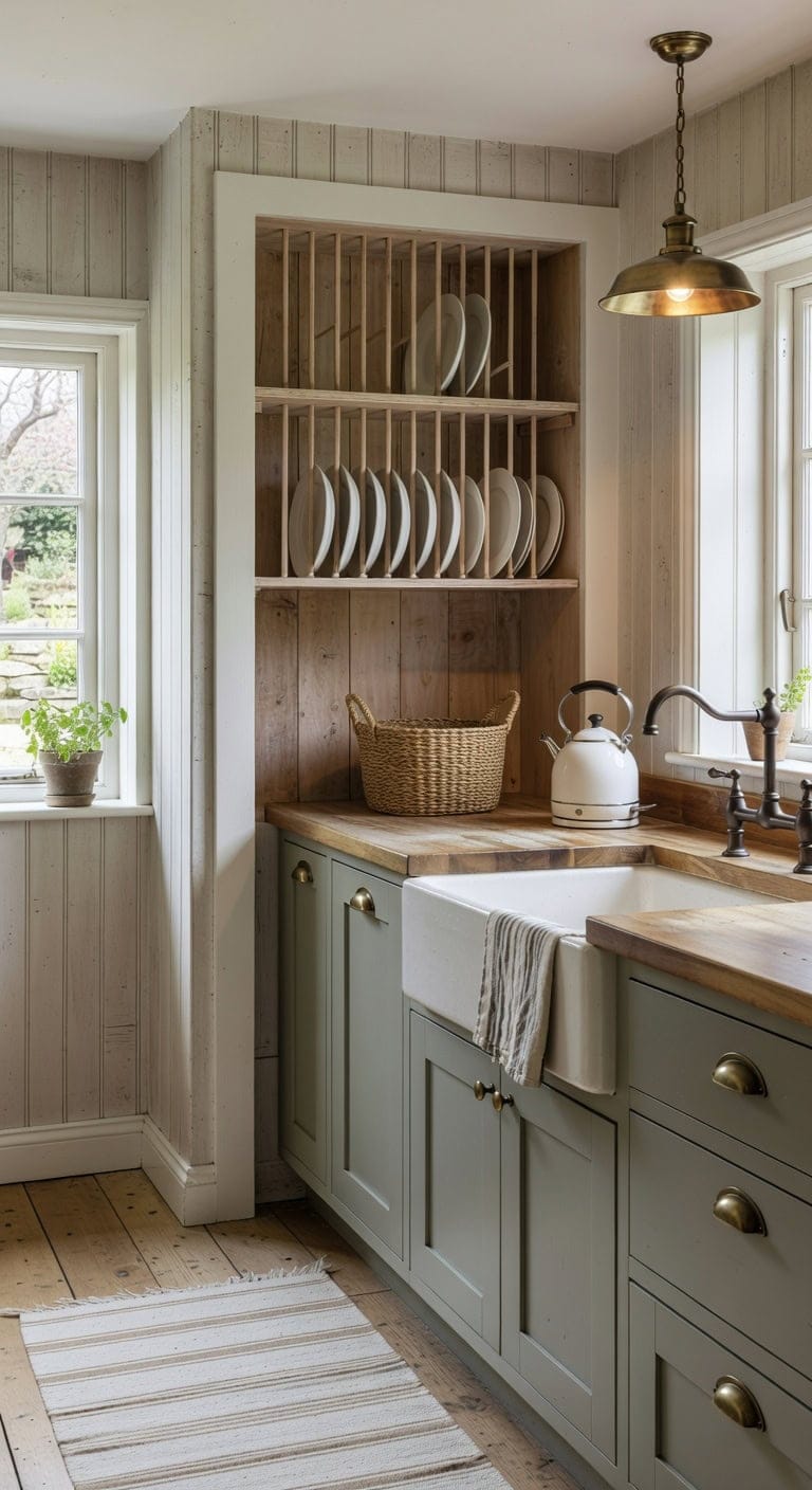 vintage farmhouse kitchen storage solutions
