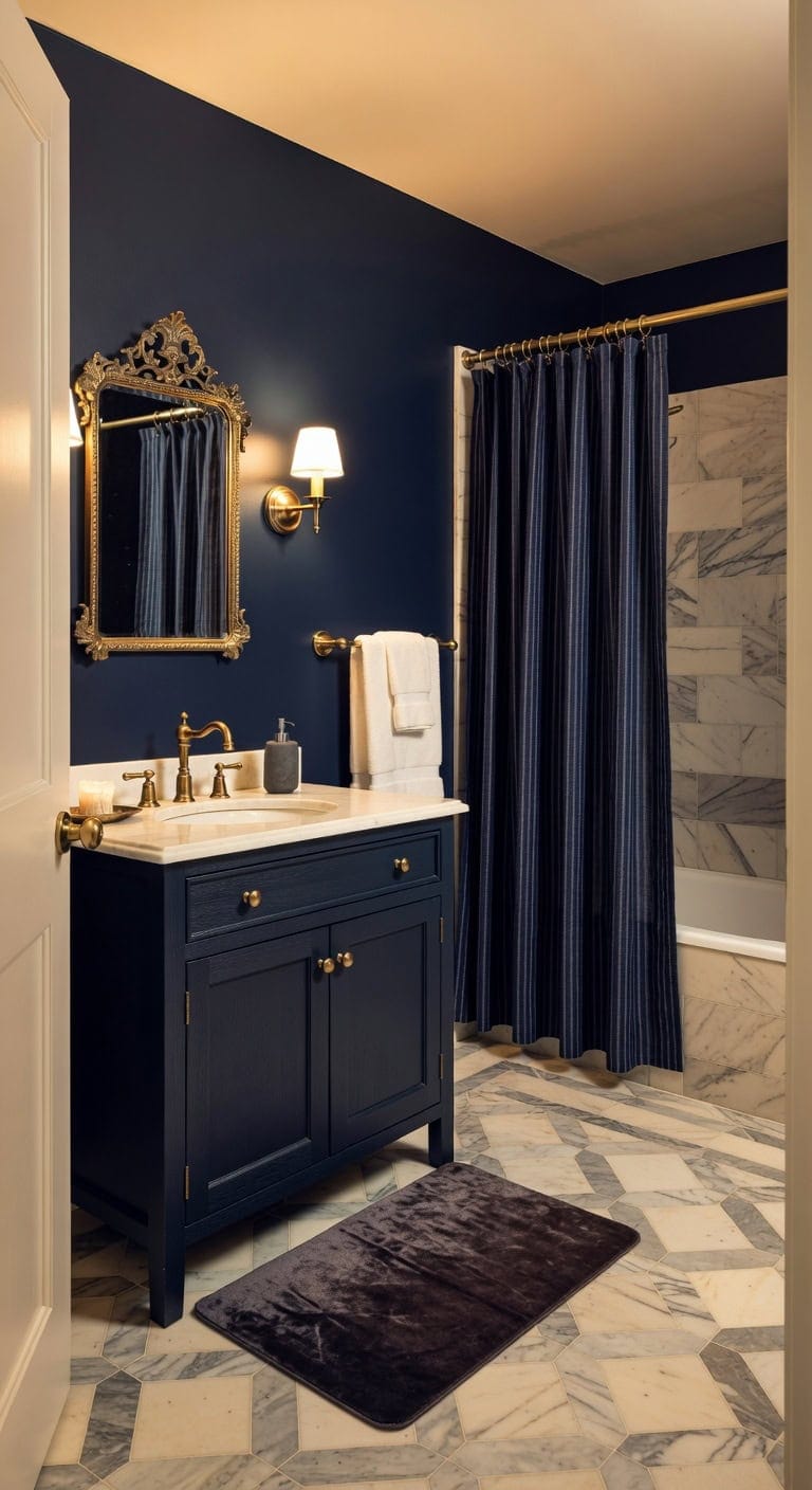 vintage marble and brass glamour