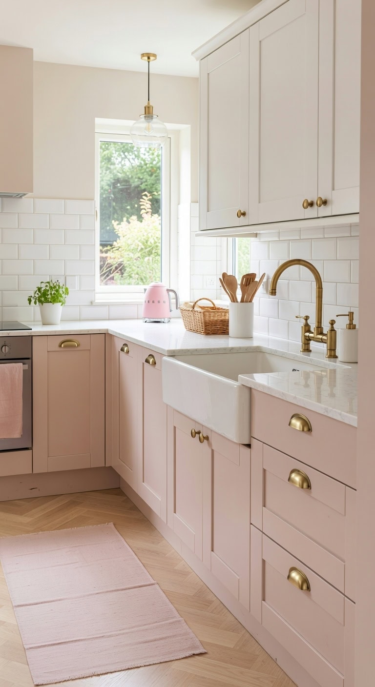 warm and inviting layered cabinetry