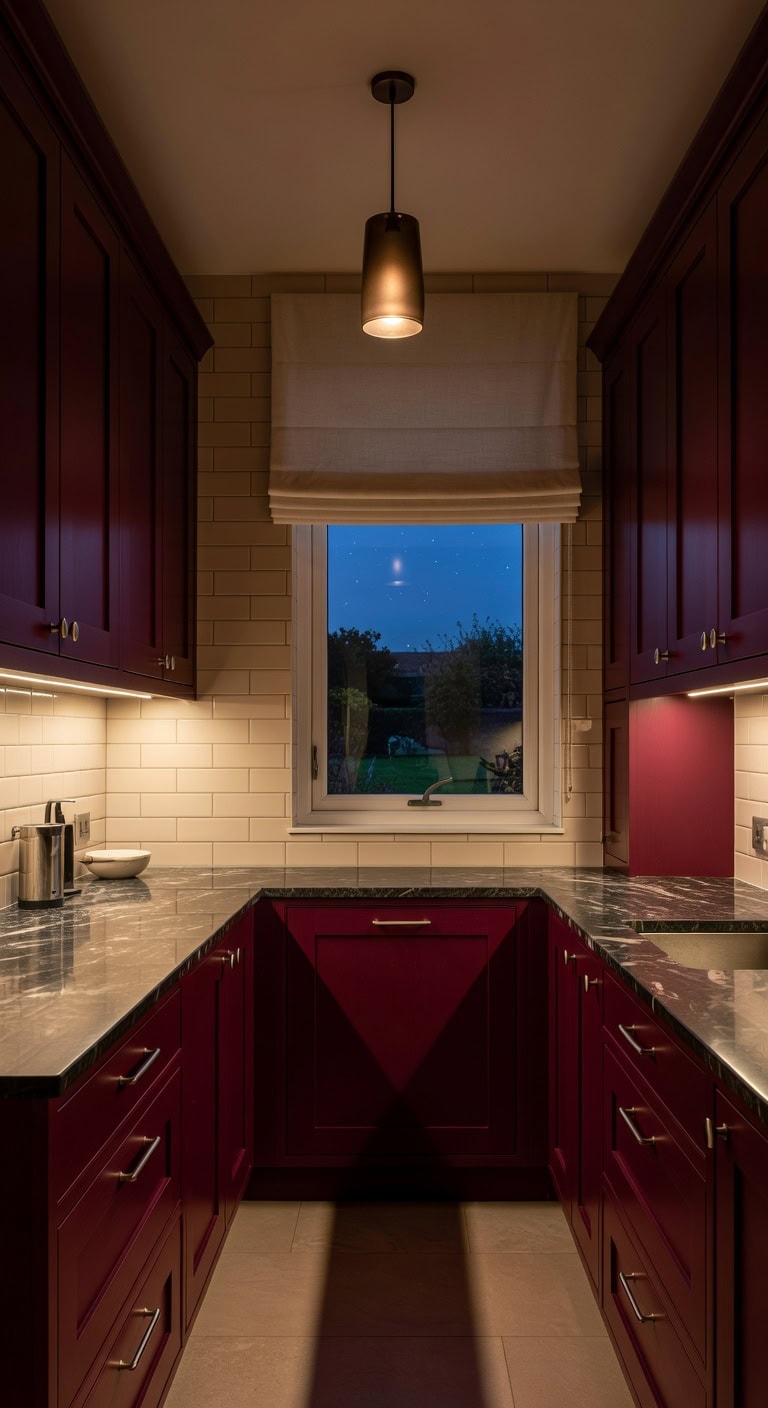 warm bold kitchen cabinet designs