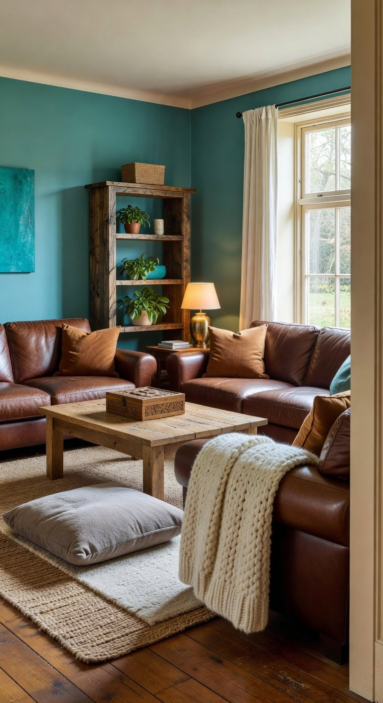 warm brown living room ideas