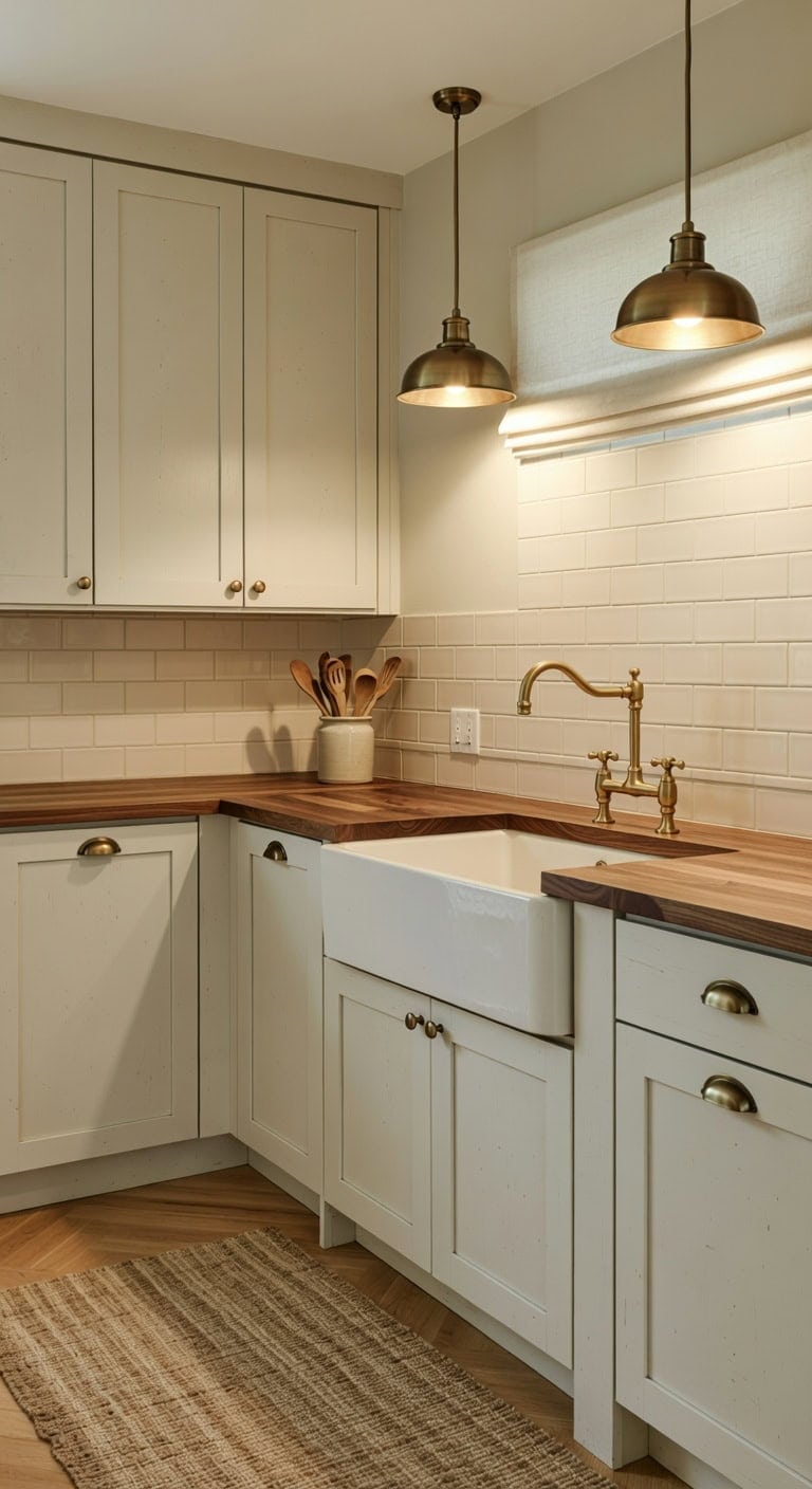 warm collected intentional farmhouse kitchen