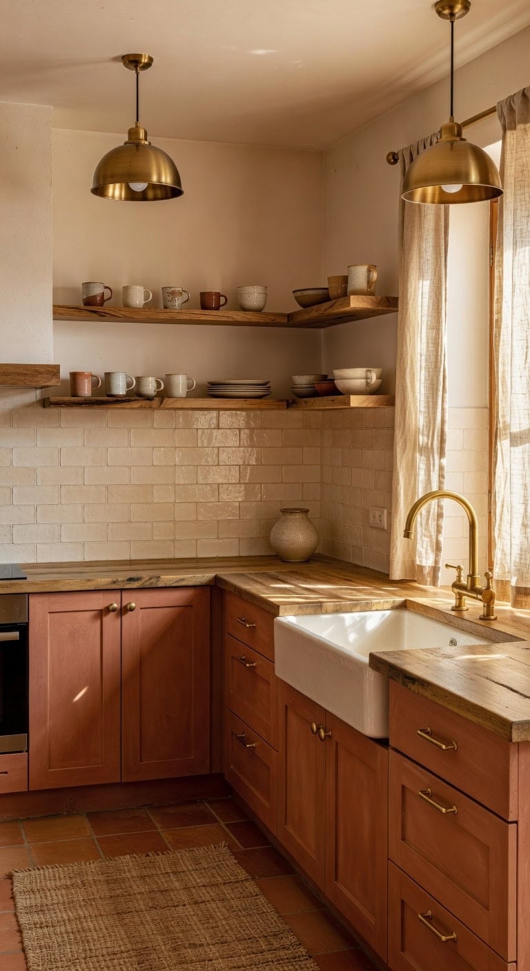 warm earthy collected mediterranean inspired kitchen