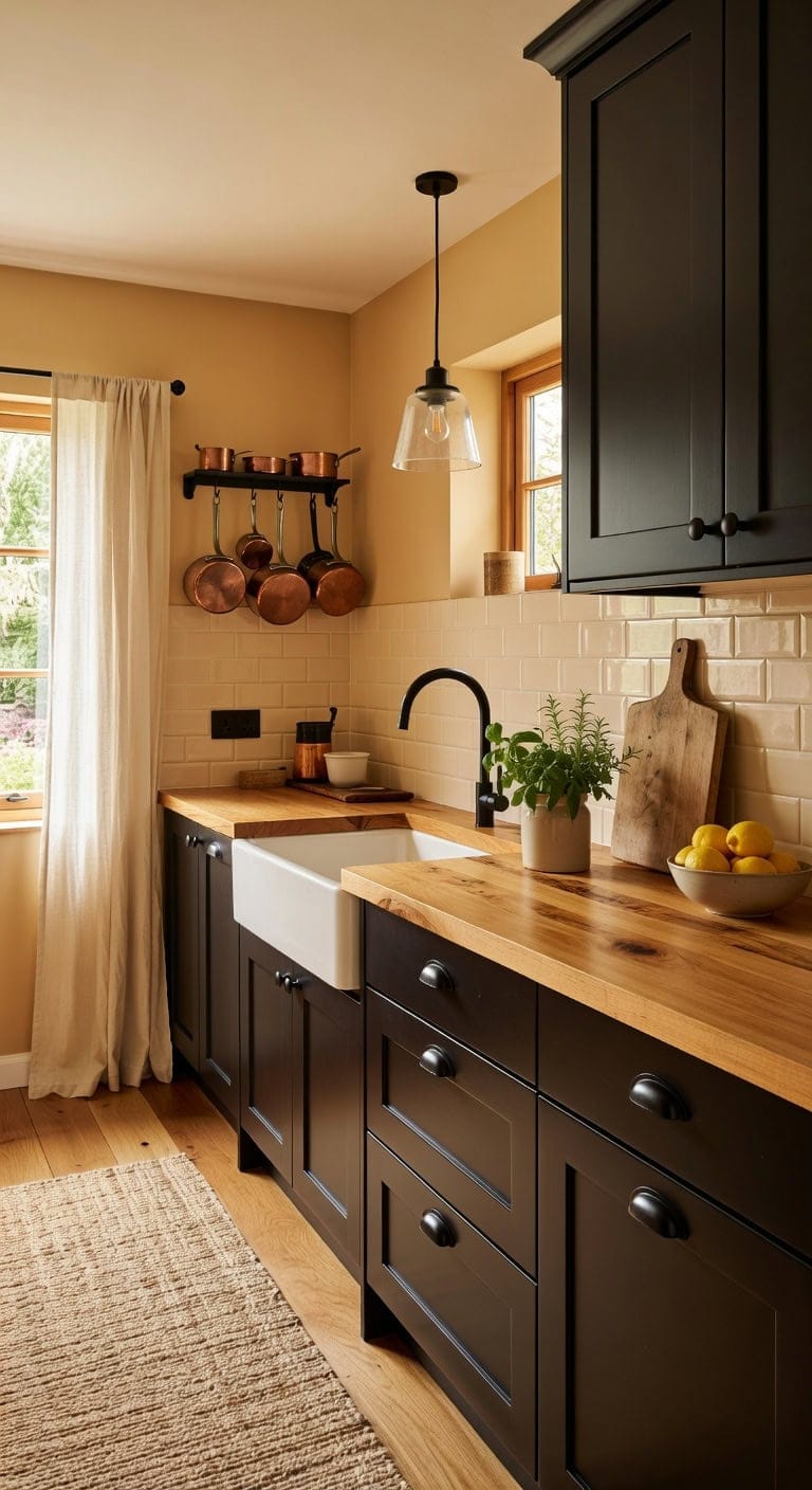 warm earthy collected unfussy kitchen