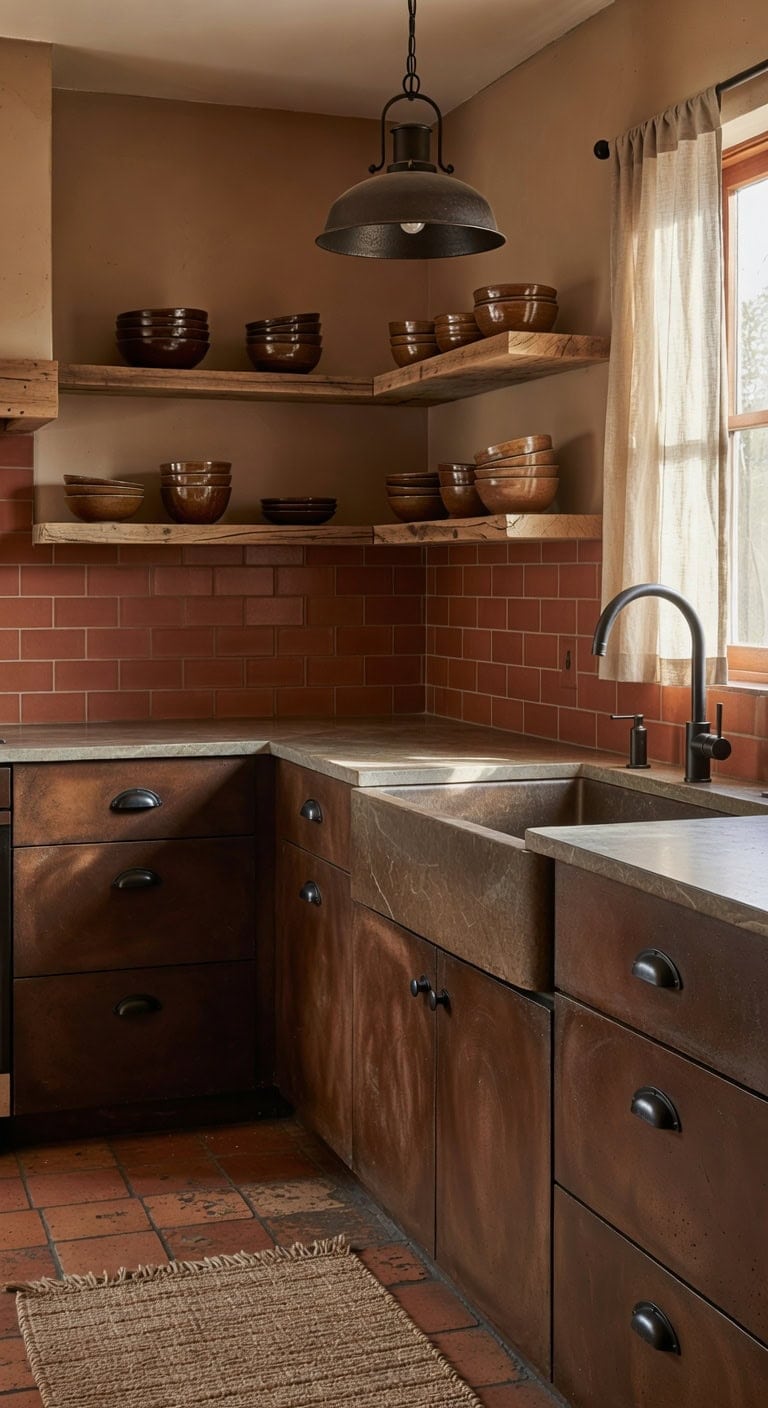 warm grounded collected and lived in