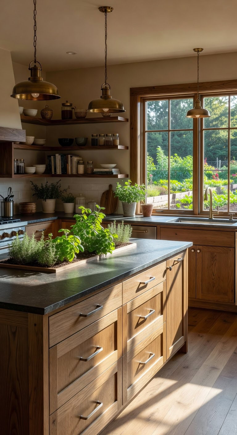 warm honey oak cabinet designs