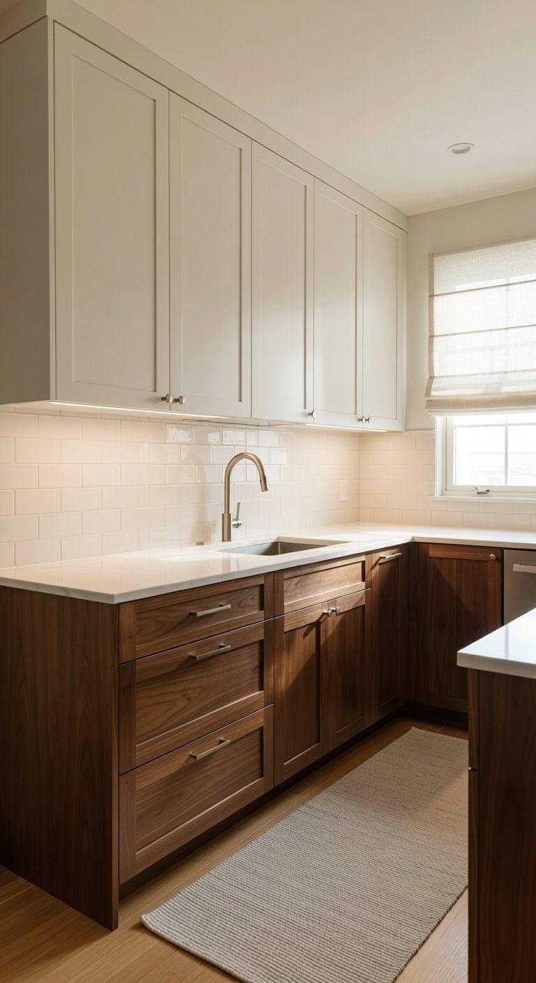 warm layered ambient functional kitchen