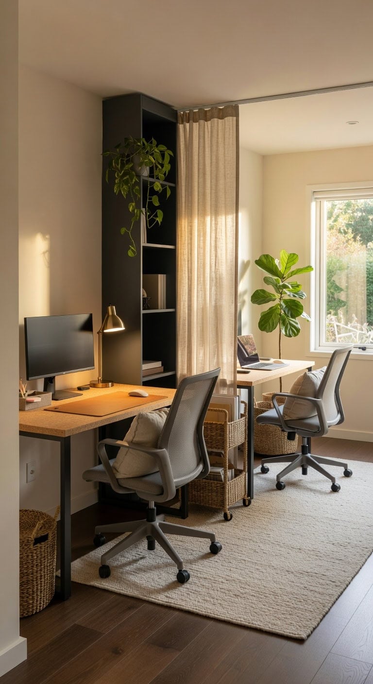 warm layered grounded personal workspace