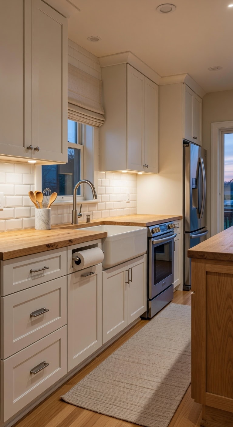 warm layered intentional kitchen transformation