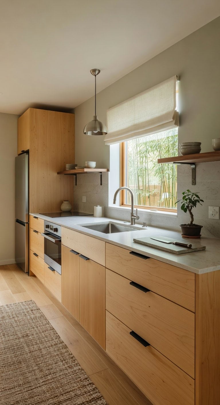 warm maple stone serenity