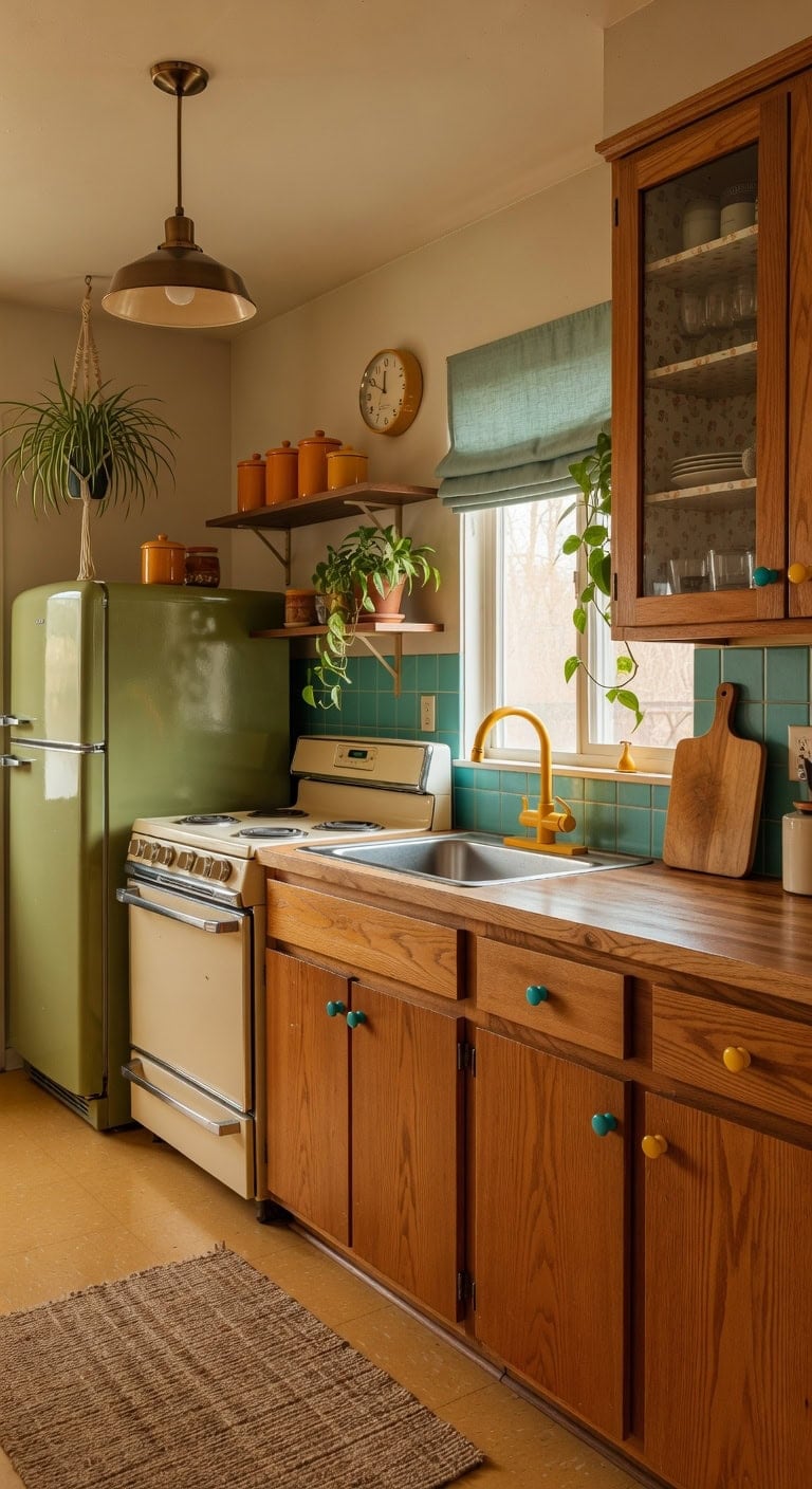 warm oak retro color pop