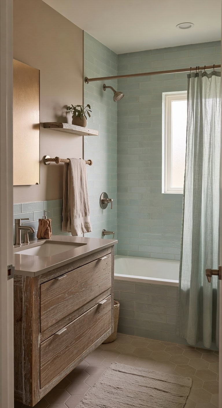 warm taupe bathroom designs