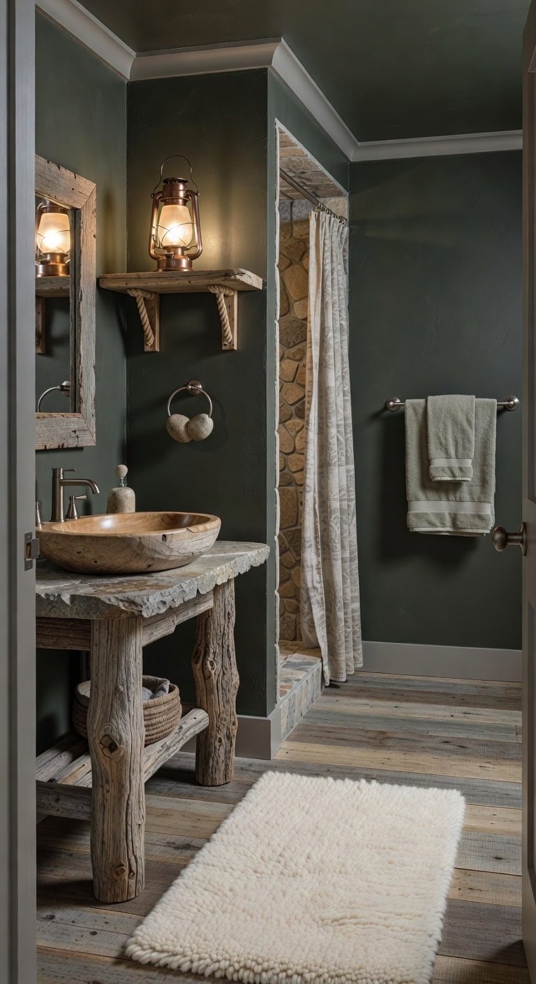 weathered log sink retreat