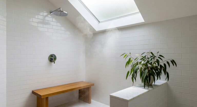 white ceramic subway tiles