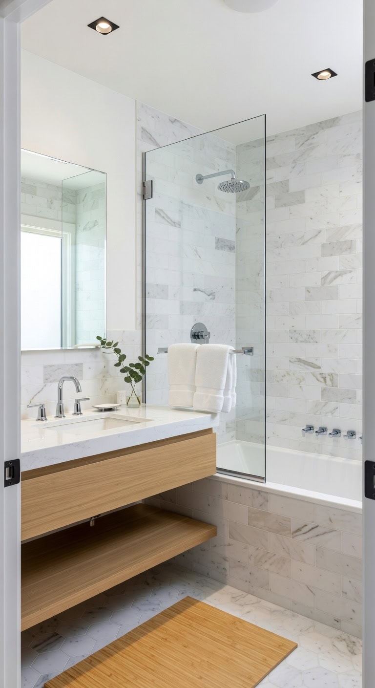 white marble spa simplicity