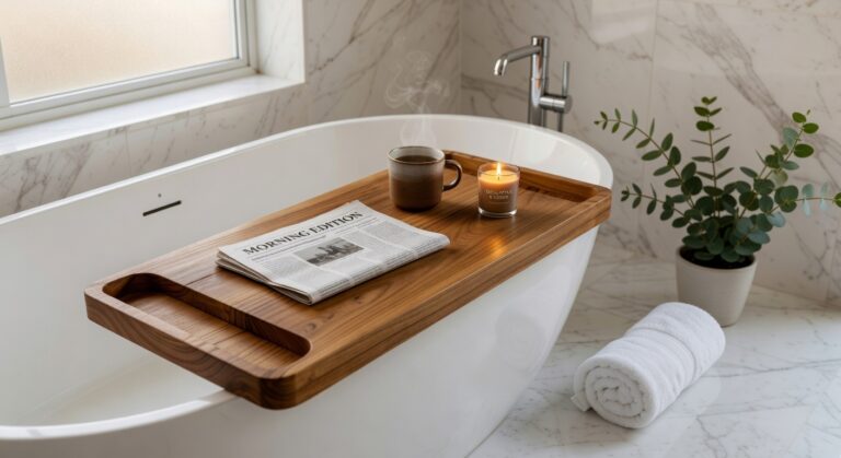 wooden bath tray caddies 2026