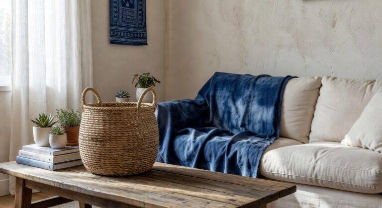 woven baskets indigo textile arts