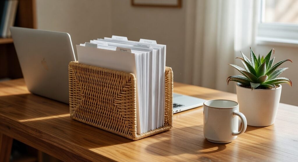 10 Best Woven Rattan Desktop File Organizers for 2026