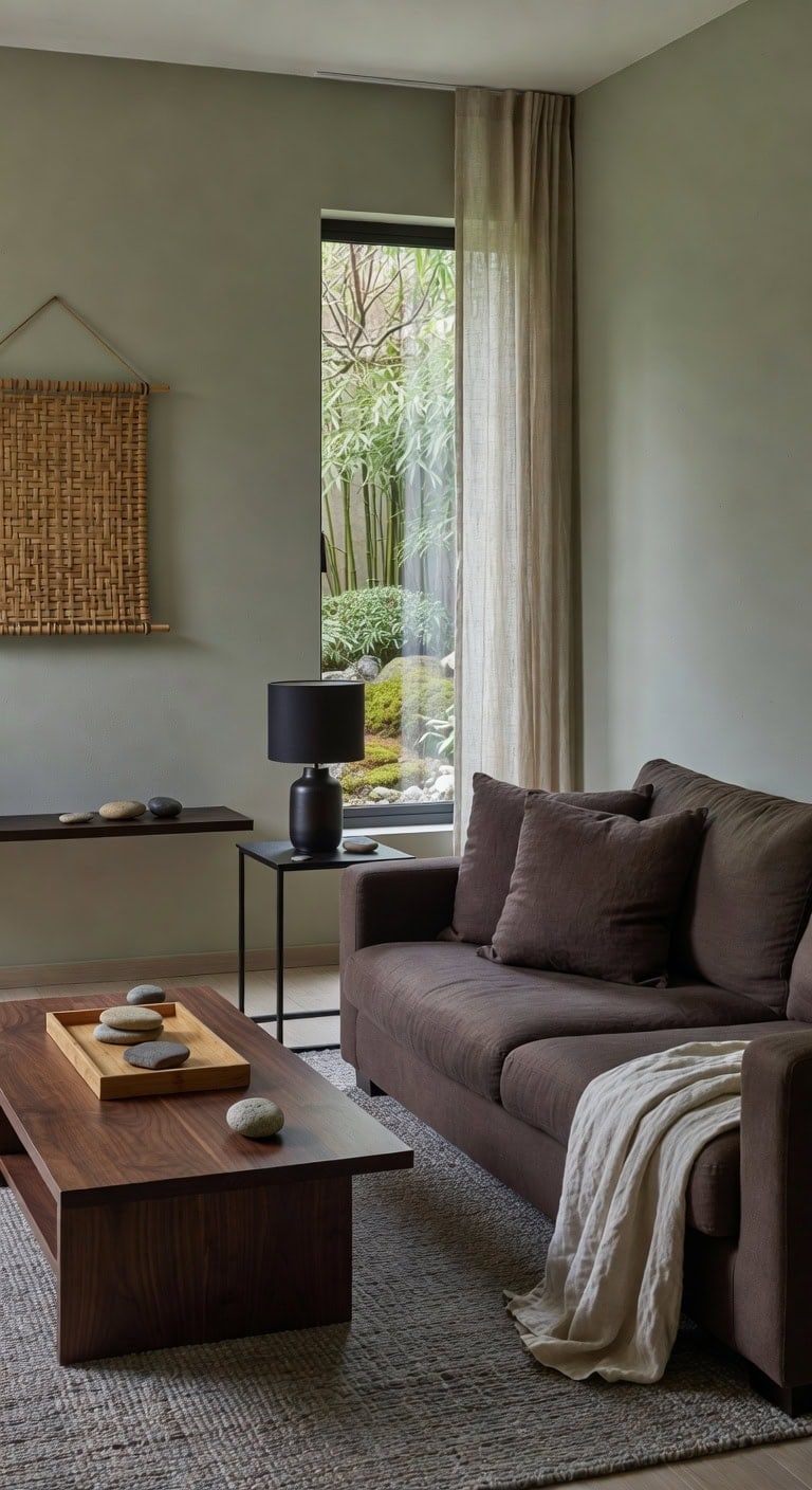 zen bamboo stone contrast